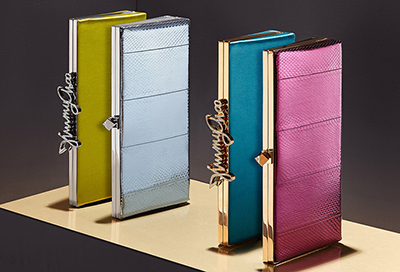 ジミー チュウのカスタムオーダー、イブニングバッグを自分好みに