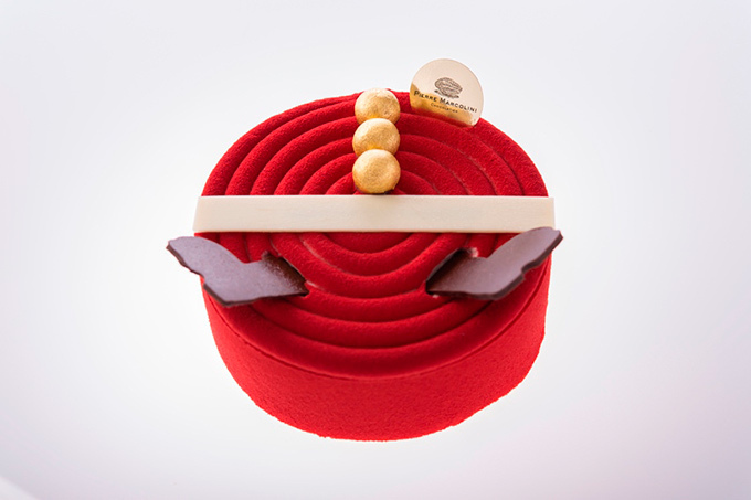 ピエール マルコリーニのクリスマス - 苺とホワイトチョコレートムースのケーキ｜写真1