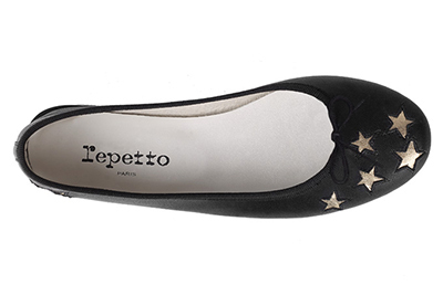 【Repetto】レペット　ホリデーコレクション　クリスティー　レザー　ブラック Repetto】レペット ホリデーコレクション クリスティー レザー