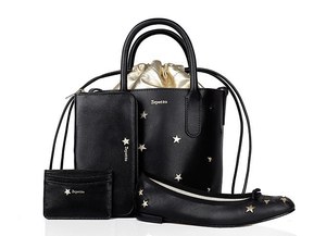 【Repetto】レペット　ホリデーコレクション　クリスティー　レザー　ブラック Repetto】レペット ホリデーコレクション クリスティー レザー