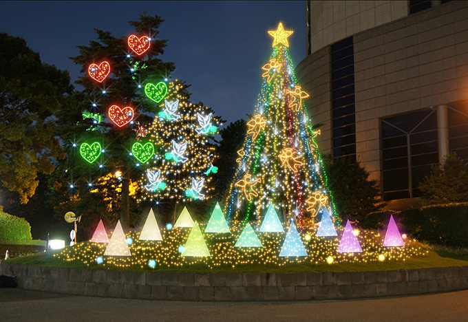 ホテルニューオータニ(東京)の日本庭園にイルミネーション - 無料で参加出来る点灯式も開催 | 写真