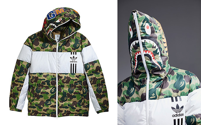 BAPE adidas originals コラボダウンジャケット迷彩