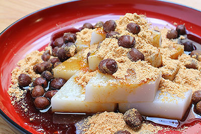 船橋屋「豆くず餅」