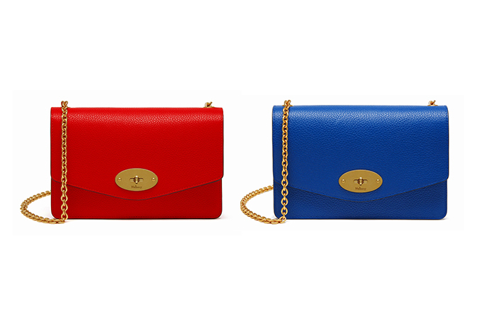 人気デザイナー MULBERRY マルベリー スモールダーリー ブルー - www