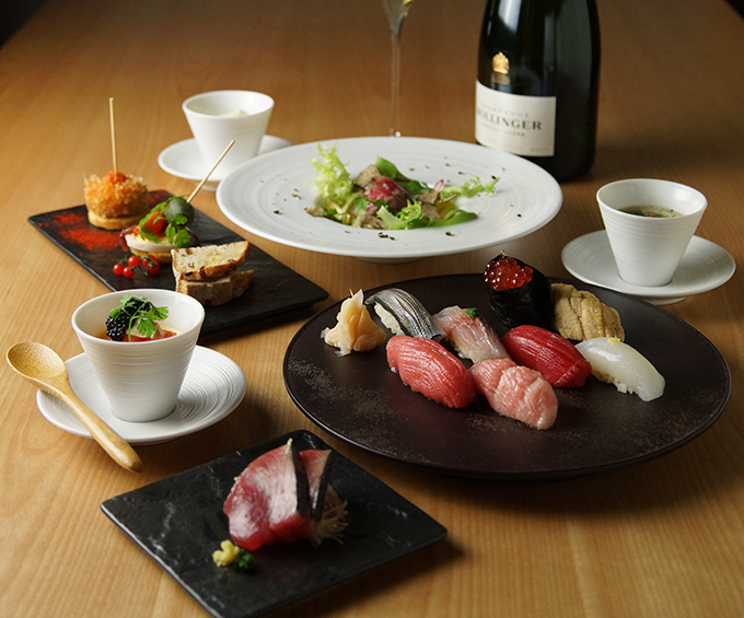 鮨レストラン「銀座 815」銀座にオープン - ミシュラン星付きの鮨を英国王室御用達シャンパンと供に | 写真