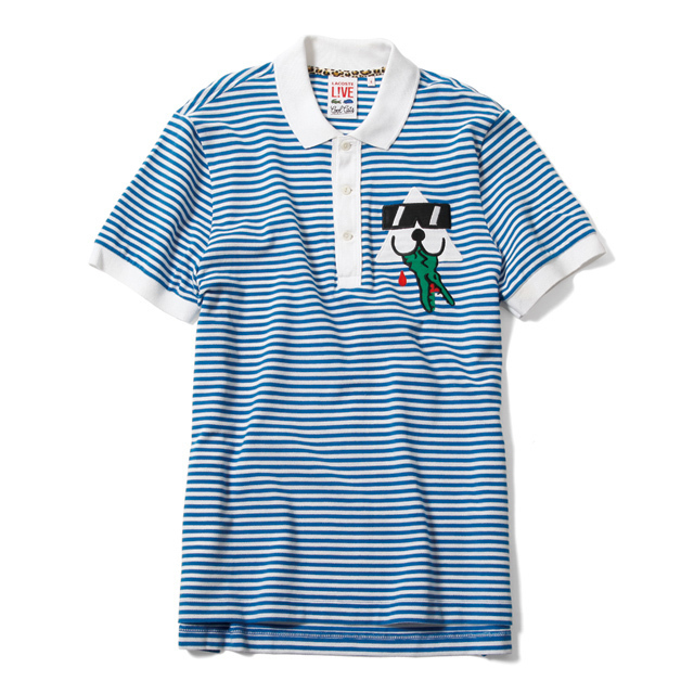 LACOSTE L!VEアーティストコラボ第2弾 - Cool Catsとのユニークな限定コレクション - ポロシャツ ￥15,750(税込)