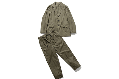 二子玉川｜アンルートからセットアップ  -  水洗いできるスポーティな素材を使用