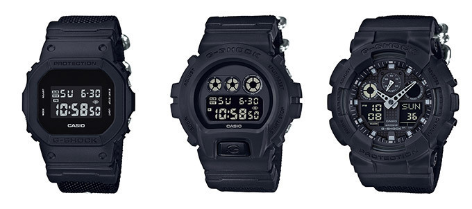 G-SHOCKの新作時計「ミリタリーブラック」タフな素材のバンドを採用したオールブラックモデル | 写真