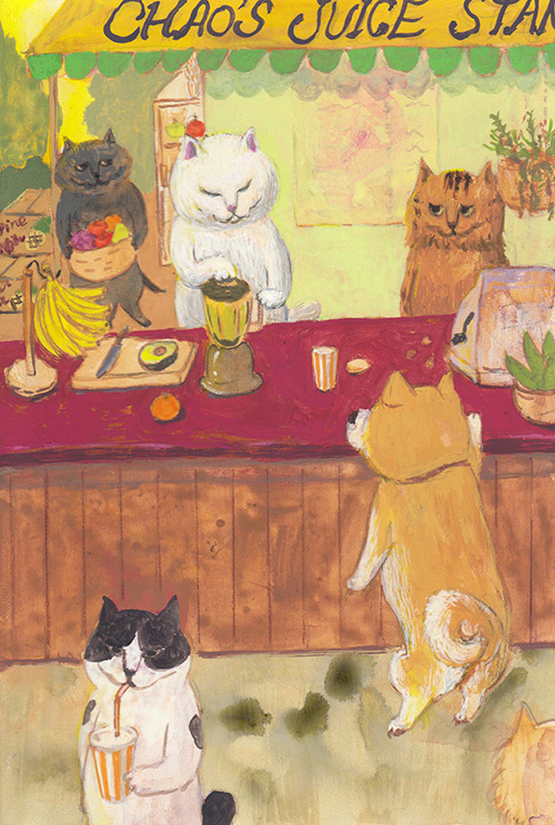 猫 ネコ ｎｅｋｏアート展 伊勢丹新宿店で開催 猫がモチーフの絵画や彫刻 雑貨など ファッションプレス