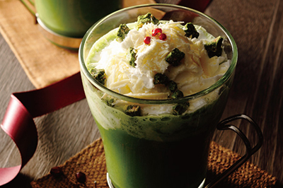 「抹茶のホットチョコレート」