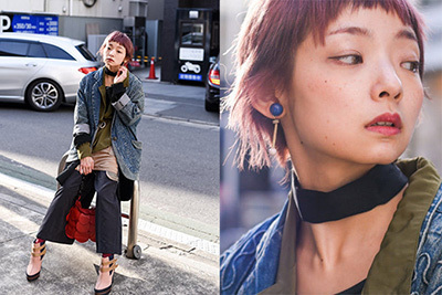 オフショルダー｜チョーカーを使ったコーディネート集 - 人気ストリートスナップの着こなし術紹介