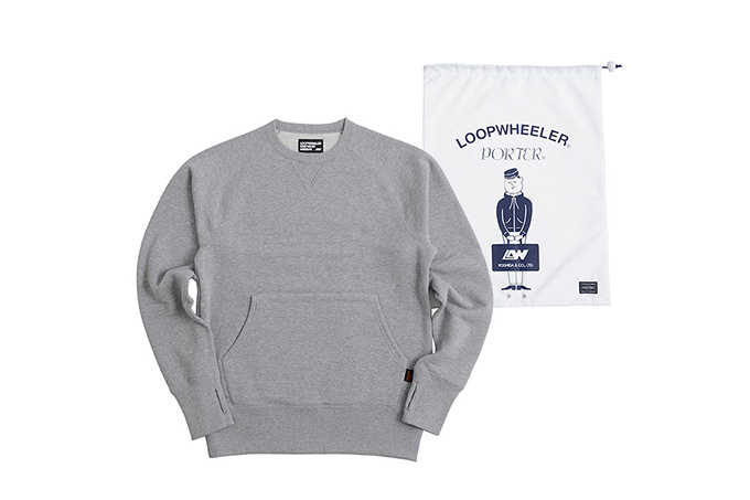 LOOPWHEELER × PORTER クルーネックスウェット M