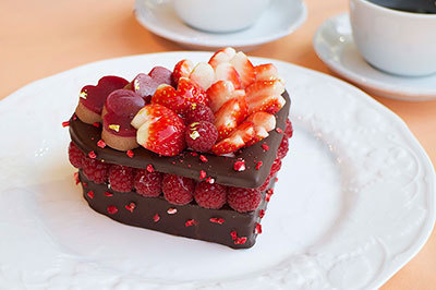 「ベリーとチョコレートのケーキ」