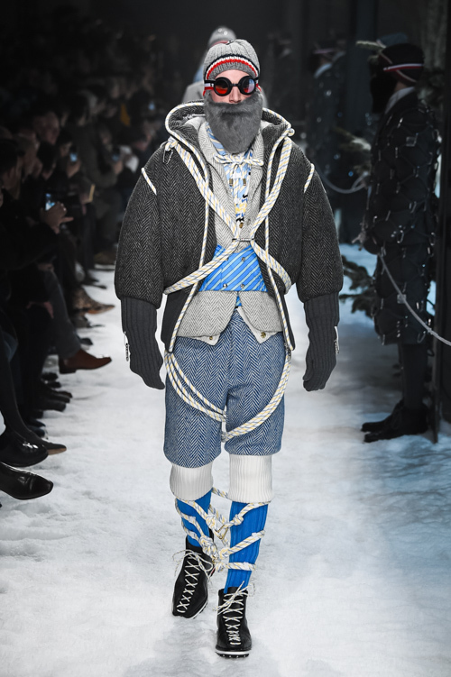モンクレール ガム・ブルー(MONCLER GAMME BLEU) 2017-18年秋冬メンズコレクション シルエット - 写真15