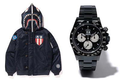 ア ベイシング エイプ×ネイバーフッド発売 - Tシャツや、デニム、ジャケット、時計など