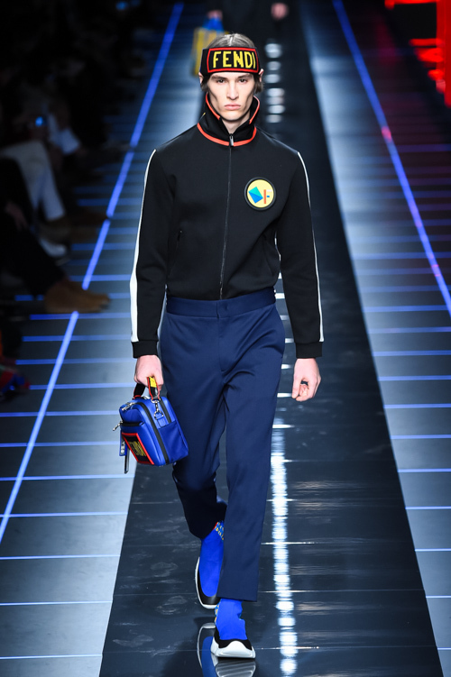 フェンディ(FENDI) 2017-18年秋冬メンズコレクション シルエット - 写真28