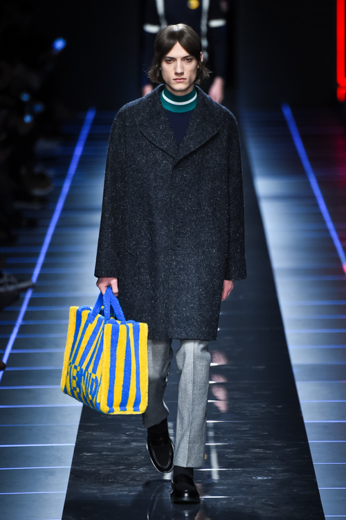 フェンディ(FENDI) 2017-18年秋冬メンズコレクション シルエット - 写真29