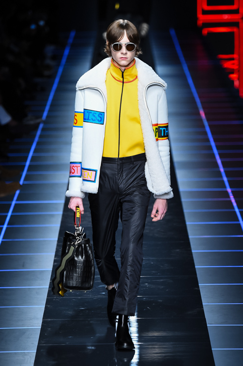 フェンディ(FENDI) 2017-18年秋冬メンズコレクション シルエット - 写真43