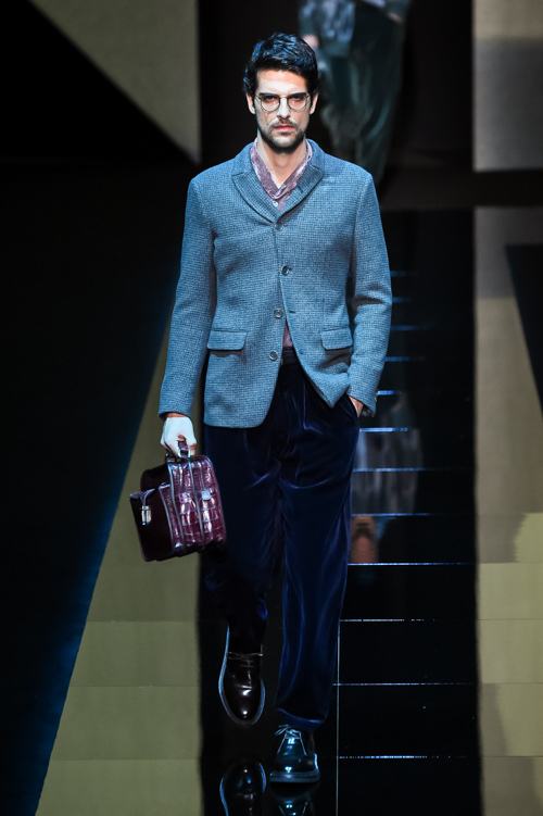 ジョルジオ アルマーニ(Giorgio Armani) 2017-18年秋冬メンズコレクション シルエット - 写真21