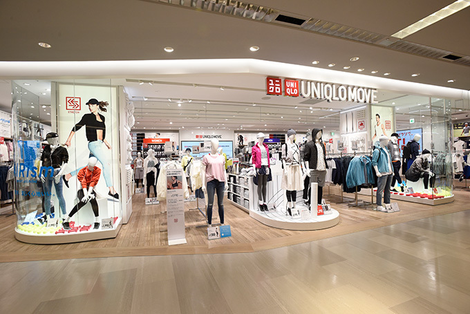 ユニクロ新コンセプト店舗 ユニクロ ムーブ が新宿髙島屋に 動きに着目したスポーティなアイテム ファッションプレス