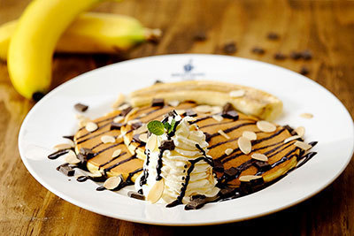 「チョコバナナパンケーキ」