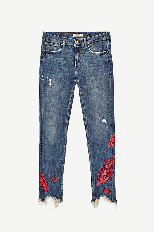 ZARA 17年春夏新作、ボヘミアンなフラワー刺繍ブラウスや大振りフリルシャツ｜写真15