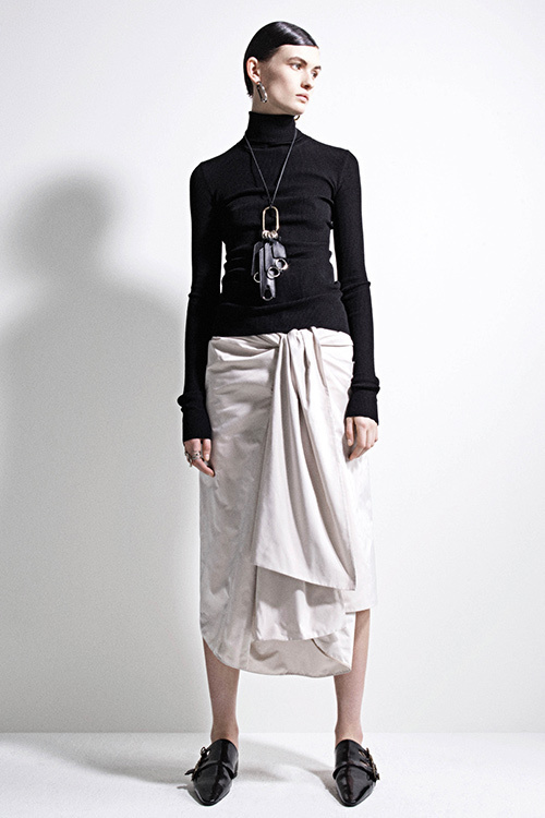 JIL SANDER 新作 Vネックドレス 定価23万円 | mindsetmediaa