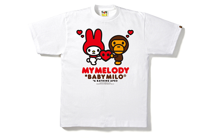 新品 ATHING APE×SANRIO キティTシャツ 白  エイプ