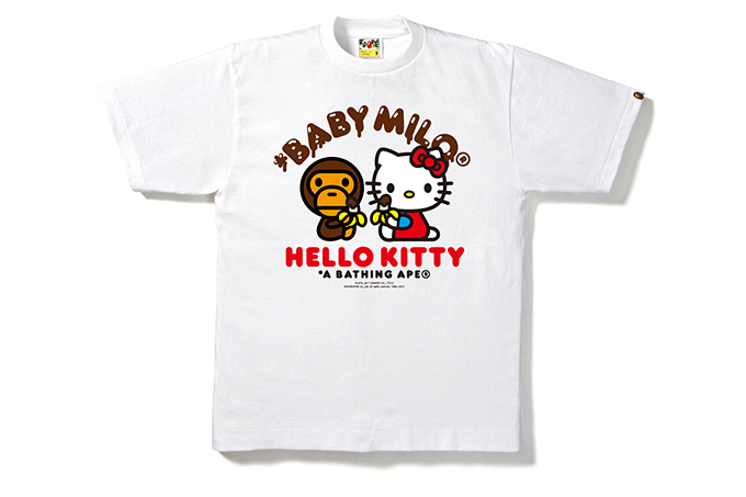 新品 ATHING APE×SANRIO キティTシャツ 白  エイプ