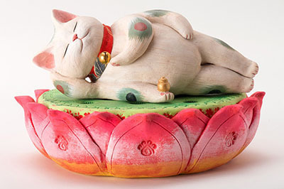 江戸時代｜猫アート1,000点が集う「福ねこ展 at 百段階段」がホテル雅叙園東京で - 絵画や立体、写真など