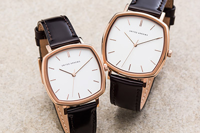 ステンレススチール 長方形クォーツ時計　ユナイテッドアローズ ステンレススチール 長方形クォーツ時計 ユナイテッドアローズ