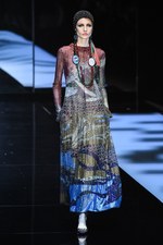 ジョルジオ アルマーニ 2017年秋冬コレクション - ジュエルカラーはテキスタイル上で輝きを増す｜写真106