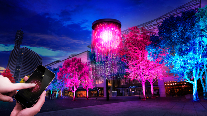 チームラボ「光と木々とクリスタル花火」横浜にて開催 - 街と自然をそのままアート空間に | 写真