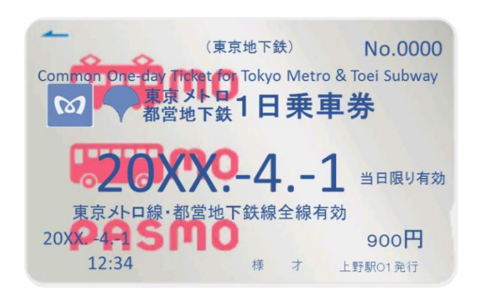 東京メトロと都営地下鉄の共通一日乗車券、900円で1日中乗り放題｜写真1