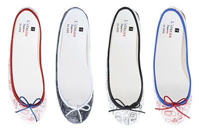 アトリエレペットのツアー、東京・大阪・名古屋で - バレリーナシューズの特別な模様を5つのモデルに