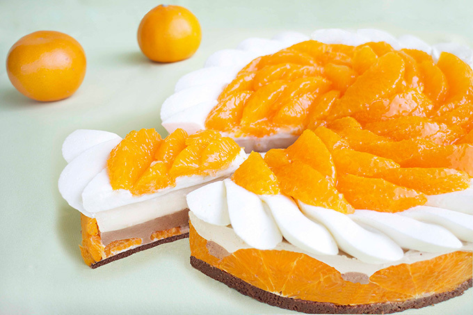 カフェコムサの「柑橘コレクション」柑橘系フルーツたっぷりのケーキを