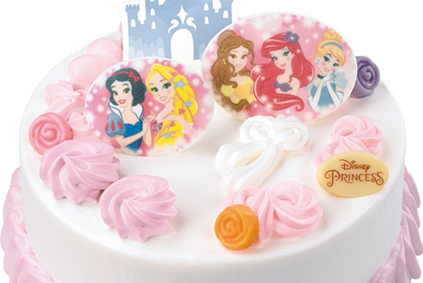 ディズニープリンセス｜サーティワンからディズニープリンセス5人を描いた新作アイスクリームケーキ