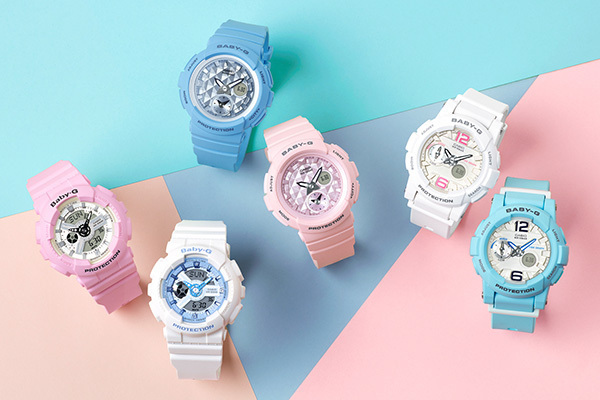 BABY-Gからパステルカラーを採用した夏モデル「ビーチ・カラーズ BABY-Gからパステルカラーを採用した夏モデル「ビーチ・カラーズ