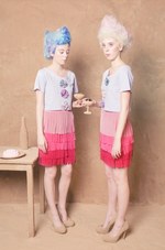 ヴィンテージ生地を使った英国風スタイルをトロピカルに - Lu Flux(ル・フラックス) 2012年春夏コレクション｜写真8