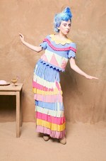 ヴィンテージ生地を使った英国風スタイルをトロピカルに - Lu Flux(ル・フラックス) 2012年春夏コレクション｜写真25