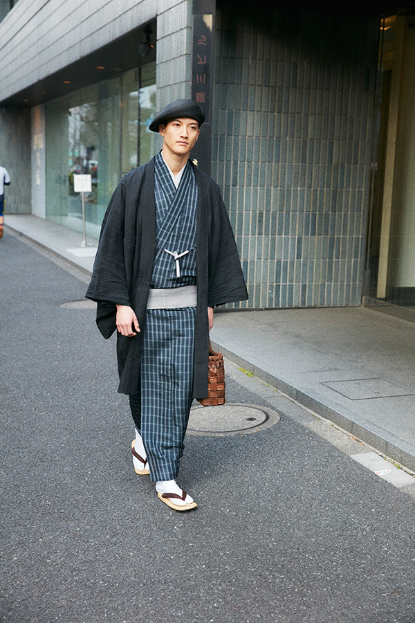 着物　コート　和装　羽織り　ヴィンテージ　きもの　ゆかた　浴衣　コート