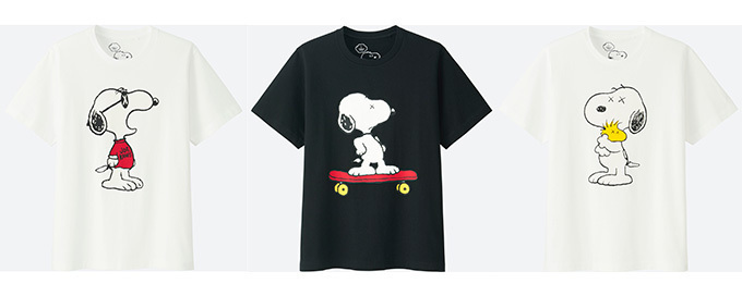 UTからピーナッツ×現代アーティスト・カウズ、スヌーピーTシャツ