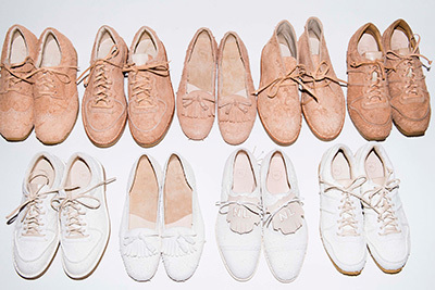 2017年春夏コレクション｜エイチ カツカワ フロム トウキョウの17年春夏新作シューズ、独自の起毛レザーを採用