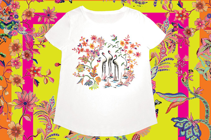 エトロからペイズリー柄と動植物を鮮やかに描き出したカラフルなTシャツが登場 | 写真