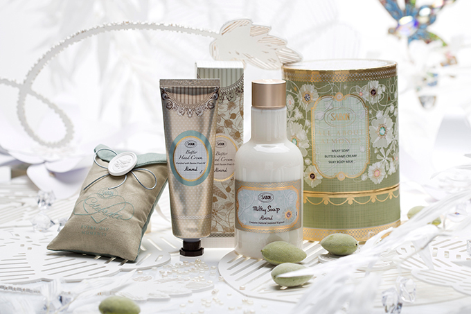 SABON 母の日コレクション、アーモンドの香りが漂うボディミルクやミルキーソープのセット｜写真2