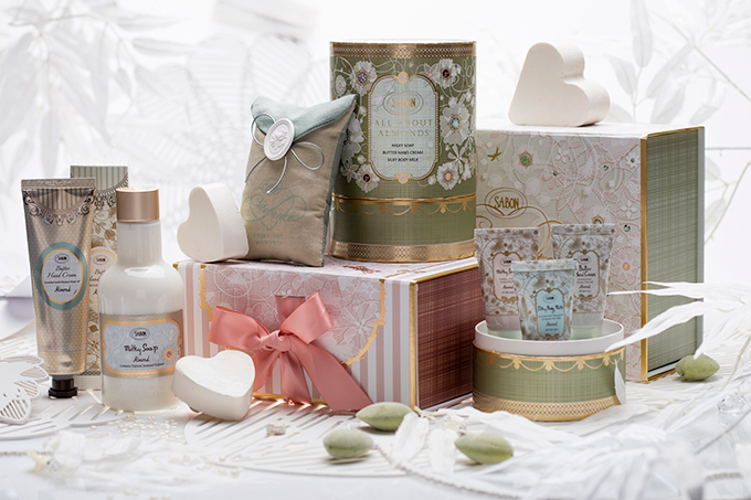 SABON 母の日コレクション、アーモンドの香りが漂うボディミルクやミルキーソープのセット｜写真1