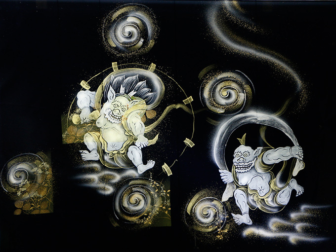 「和硝子の世界」展が岐阜・飛騨高山で開催、着物や西陣織の帯を封じ込めたガラスアートを町家空間で｜写真14
