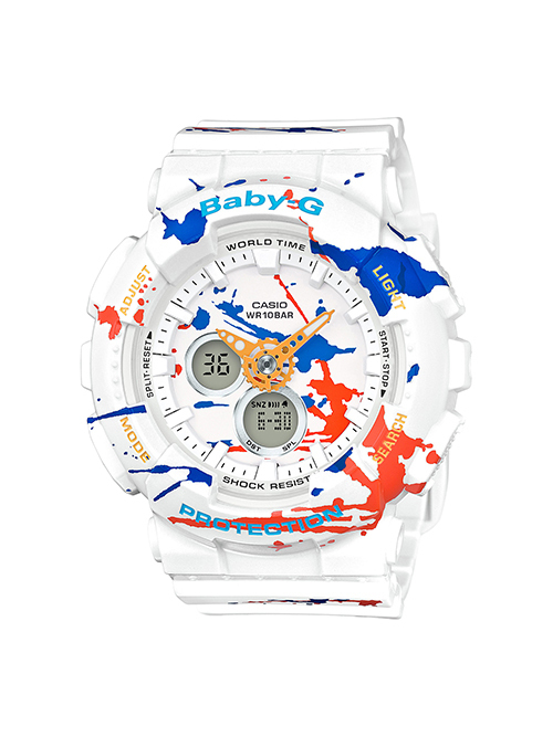 BABY-Gの「スプラッター・パターン・シリーズ」”グラフィティ”のような模様でストリートな時計に - ファッションプレス