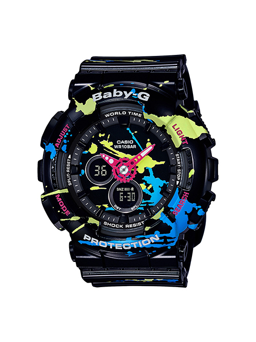 BABY-Gの「スプラッター・パターン・シリーズ」”グラフィティ”のような模様でストリートな時計に | 写真