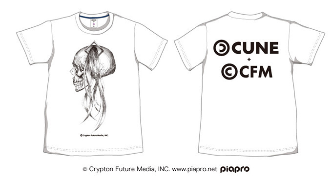 CUNE×初音ミク、ウサギとのシュールな世界を描くコラボ黒Tシャツ発売｜写真5